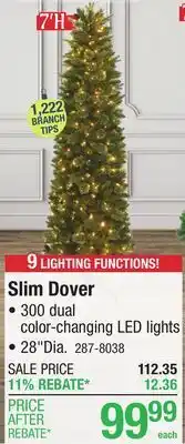 Menards Slim Dover offer