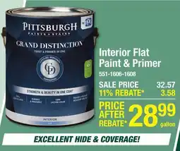 Menards Interior Flat Paint & Primer offer