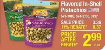 Menards Flavored In-Shell Pistachios offer