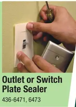 Menards Outlet or Switch Plate Sealer offer