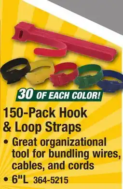 Menards 150-Pack Hook & Loop Straps offer