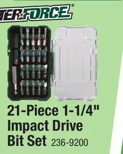 Menards 21-Piece 1-1/4 Impact Drive Bit Set offer