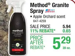 Menards Method Granite Spray offer