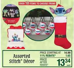 Menards Assorted Stitch Décor offer