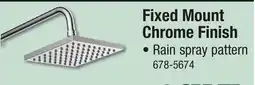 Menards Fixed Mount Chrome Finish offer