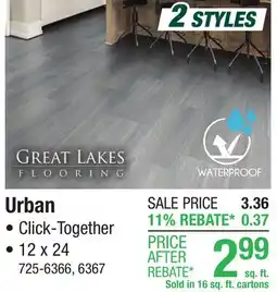 Menards Urban Vinyl Floor Tile offer