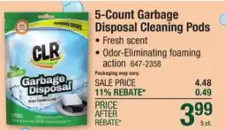 Menards 5-Count Garbage Disposal Cleaning Pods offer