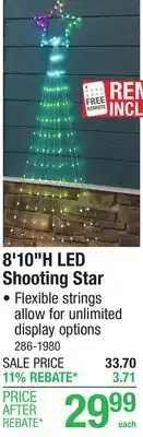 Menards 8'10H LED Shooting Star offer