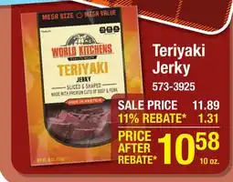 Menards Teriyaki Jerky offer