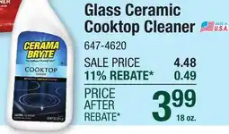 Menards Glass Ceramic Cooktop Cleaner offer