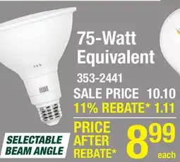 Menards 75-Watt Equivalent offer