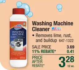 Menards Washing Machine Cleaner offer