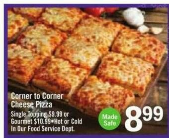 Price Chopper Corner To Corner Cheese Pizza offer