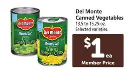Safeway Del Monte Canned Vegetables offer