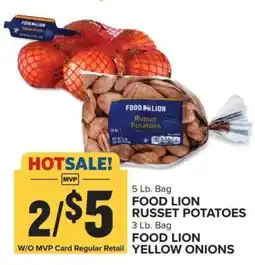 Food Lion FOOD LION RUSSET POTATOES / FOOD LION YELLOW ONIONS offer
