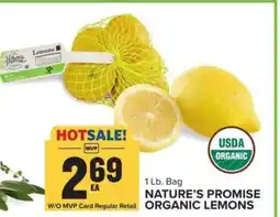 Food Lion Nature's Promise Organic Lemons offer