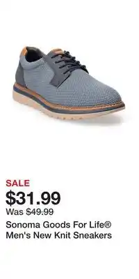 Kohl's Sonoma Goods For Life Men's New Knit Sneakers offer