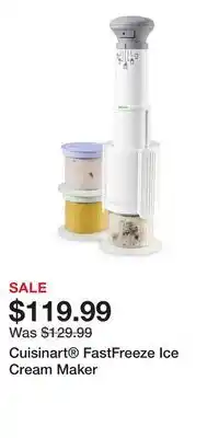 Kohl's Cuisinart FastFreeze Ice Cream Maker offer