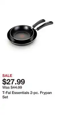 Kohl's T-Fal Essentials 2-pc. Frypan Set offer