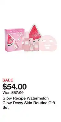 Kohl's Glow Recipe Watermelon Glow Dewy Skin Routine Gift Set offer