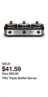 Kohl's TRU Triple Buffet Server offer