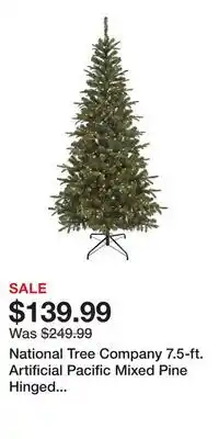Kohl's National Tree Company 7.5-ft. Artificial Pacific Mixed Pine Hinged Christmas Tree offer