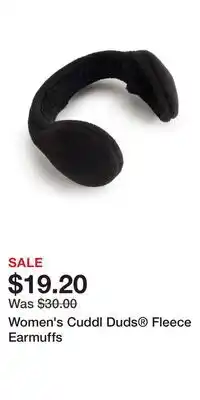Kohl's Women's Cuddl Duds Fleece Earmuffs offer