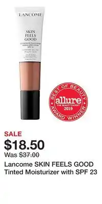 Kohl's Lancome SKIN FEELS GOOD Tinted Moisturizer with SPF 23 offer