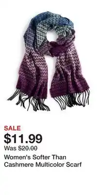 Kohl's Women's Softer Than Cashmere Multicolor Scarf offer