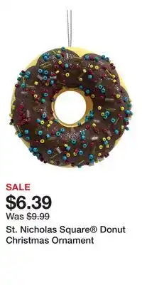 Kohl's St. Nicholas Square Donut Christmas Ornament offer