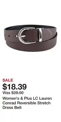 Kohl's Women's & Plus LC Lauren Conrad Reversible Stretch Dress Belt offer