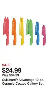 Kohl's Cuisinart Advantage 12-pc. Ceramic-Coated Cutlery Set offer
