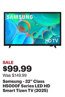 Best Buy Samsung - 32 Class H5000F Series LED HD Smart Tizen TV (2025) offer