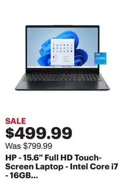 Best Buy HP - 15.6 Full HD Touch-Screen Laptop - Intel Core i7 - 16GB Memory - 512GB SSD - Natural Silver offer
