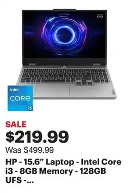 Best Buy HP - 15.6 Laptop - Intel Core i3 - 8GB Memory - 128GB UFS - Natural Silver offer