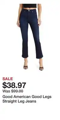 Nordstrom Good American Good Legs Straight Leg Jeans offer