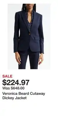 Nordstrom Veronica Beard Cutaway Dickey Jacket offer