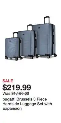 Nordstrom bugatti Brussels 3 Piece Hardside Luggage Set with Expansion offer