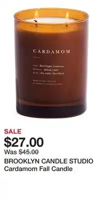 Nordstrom BROOKLYN CANDLE STUDIO Cardamom Fall Candle offer