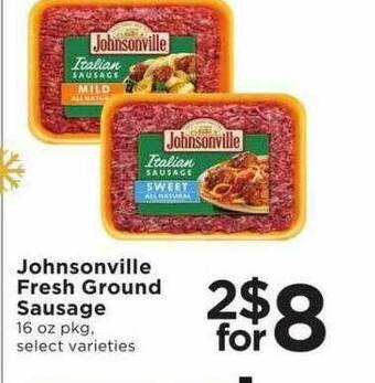 SHOPPERS Johnsonville Fresh Ground Sausage offer