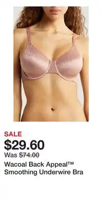 Nordstrom Wacoal Back Appeal Smoothing Underwire Bra offer