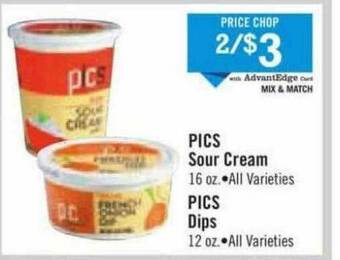 Price Chopper Pics Sour Cream Pics Dips offer