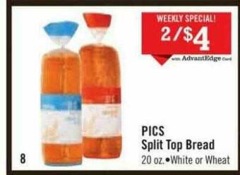Price Chopper Pics Split Top Bread offer