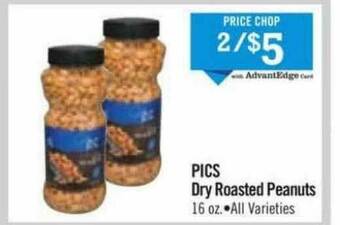 Price Chopper Pics Dry Roasted Peanuts offer