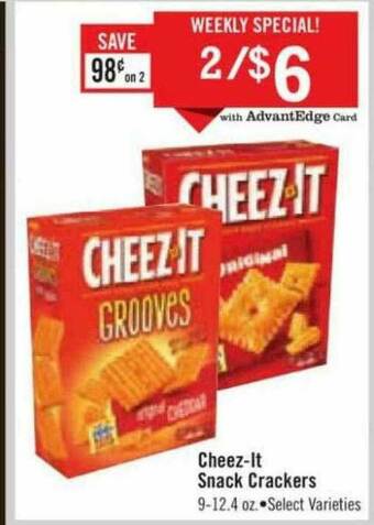 Price Chopper Cheez It Snack Crackers offer