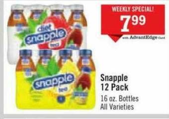 Price Chopper Snapple offer