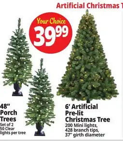 Ocean State Job Lot Artificial Trees offer