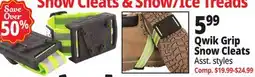 Ocean State Job Lot Qwik Grip Snow Cleats offer