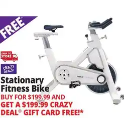 Ocean State Job Lot Stationary Fitness Bike White offer