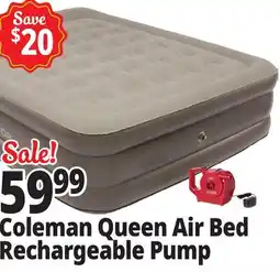 Ocean State Job Lot Coleman Queen Sized Air Bed offer